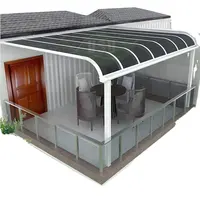 Capa de pátio novo design, cobertura de pátio para portas com proteção contra o sol, toldo, cobertura de alumínio