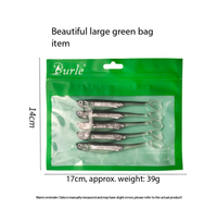 Leurre souple artificiel LOVITA 10,5 cm/7 g en PVC à queue en T avec tube coloré intégré pour la pêche au bar et au poisson-arc-en-ciel - Pack de matériel de pêche