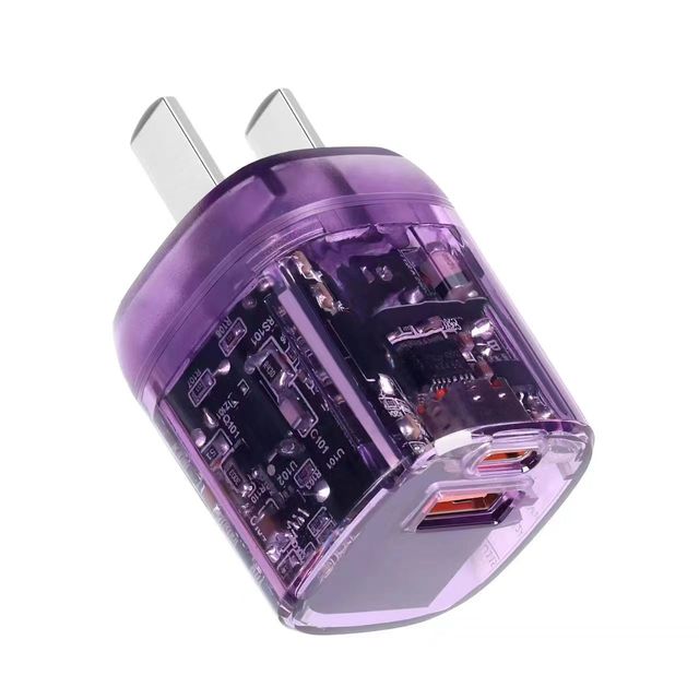 OEM PD 33W 30W GaN PPS Fast Charger Adapter Smart USB C PD QC Wall Charger IPhone14 iPad Mobile Phones Tablet EU Transparent