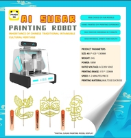 Robot de pintura de azúcar AI de escritorio DIY, dibujo a mano, Impresión de fotos y texto a modelo
