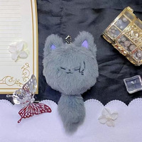 2 modèles de porte-clés en peluche Satoru Gojo Kugisaki Nobara, porte-clés en peluche doux, porte-clés moelleux, cadeau pour les fans d'anime