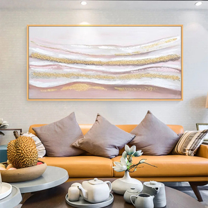 Abstrait <span class=keywords><strong>bleu</strong></span> or marbrure mur Art toile peinture moderne nordique affiches <span class=keywords><strong>et</strong></span> impressions photos murales pour la décoration de salon - Product Image 2