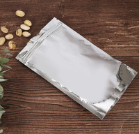 Staande glanzende aluminiumfolie zakjes, hersluitbaar, voor snacks, koffiebonen, specerijen, ontbijtgranen, suiker, koekjes, gedroogd fruit, cadeauverpakkingen