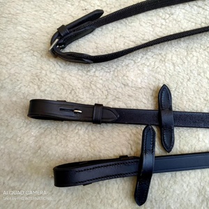 บังเหียนอังกฤษแบบหรูหราสายหนังสีน้ำตาลเป็นลอนแบบอาร์เจนตินาที่มีความทนทานสำหรับขี่ม้าแข่งม้าขี่ม้า - Product Image 6