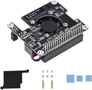 Aismartlink Raspberry Pi 5/CM5 Power over Ethernet Adapter với onboard quạt làm mát và OLED hiển thị hỗ trợ - Product Image 2