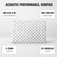 Feuille d'isolation acoustique et de amortissement en coton PP PET 25mm 500gsm pour l'insonorisation des voitures, portes, toits, compartiments moteur et coffres