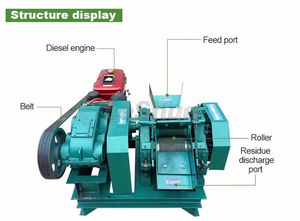 เครื่องคั้นน้ำอ้อยอุตสาหกรรมเชิงพาณิชย์ เครื่องบดอ้อย เครื่องสกัดน้ำอ้อย เครื่องทำน้ำอ้อย ใช้เครื่องยนต์ดีเซล พร้อมจำหน่าย - Product Image 4