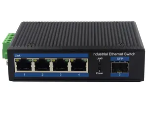 Saklar Ethernet Industri Dijual Langsung dari Pabrik 4Port 10/100M Saklar Lan Industri Tidak Terkelola