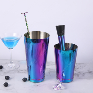 Bộ Dụng Cụ Tự Làm Sang Trọng Tại Nhà Quán Bar Tùy Chỉnh Bộ Dụng Cụ Quán Bar Bằng Thép Không Gỉ Màu Vàng Hồng Bình Lắc Cocktail Mạ Điện Cho Nhân Viên Pha Chế - Product Image 3