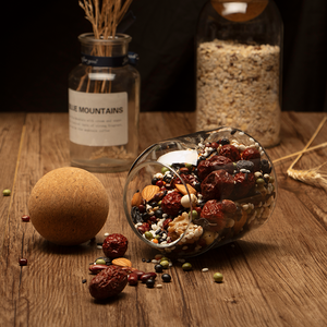 Thực Phẩm Lưu Trữ Canister Kín Vòng Tre Nắp Glass Jar Pasta Glass Container Với Gỗ Nắp - Product Image 4