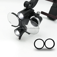 Loupes binoculaires dentaires 4X 5X 6X en option, lampe frontale chirurgicale LED 5W, loupes médicales à fixation sur la tête, équipement de laboratoire dentaire