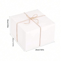 Boîte cadeau en carton kraft blanc, boîte vide de grande taille de haute qualité pour l'agriculture