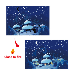 Sensible Intéressant Changeant Papier De Voeux Articles De Fête Faveurs Pour <span class=keywords><strong>Carte</strong></span> De Noël Changement De Couleur Cartes Thermiques Colorées - Product Image 3