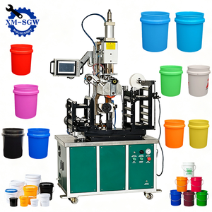 Máquina de Impresión por Transferencia de Calor para Superficies Curvas con Control PLC para Transferencia de Logotipos y Patrones en Cubetas de Pintura, Envases Químicos y Contenedores de Alimentos - Product Image 1