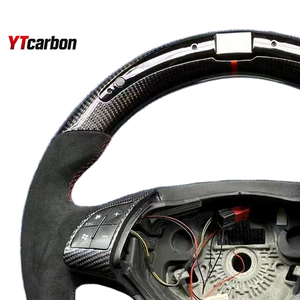 Volant de course personnalisé en fibre de carbone véritable YTcarbon pour Abarth <span class=keywords><strong>Punto</strong></span> 199 <span class=keywords><strong>Evo</strong></span> Bravo Linea Qubo, accessoires intérieurs de voiture - Product Image 3