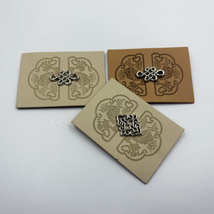 Clothing <strong>Jeans</strong> Garment Accessories Leather <strong>Labels</strong> &amp; Logo Tags with Metal <strong>Custom</strong> Brand Patches - Product Image 1