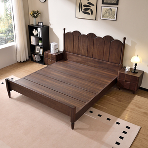 Premium Chinese Oak Solid Wood <b>Queen</b>/California King <b>Storage</b> <b>Bed</b> Adjustable Height Eco-Friendly Modern Design Zy881 Eco-Friendly - Product Image 1