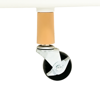 Chariot mobile de haute qualité Table basse ronde côté 2 couches chariot chariot de stockage