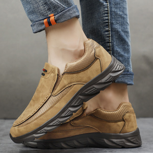 Zapatos informales de cuero para hombre, mocasines transpirables, zapatillas de deporte para hombre, calzado plano de cuero cómodo para hombre, zapatillas de deporte para hombre - Product Image 3