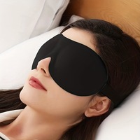 3D tanpa hidung OEM/ODM masker tidur Perpanjangan bulu mata katun untuk mandi uap dan postur perlengkapan kesehatan mata tidur