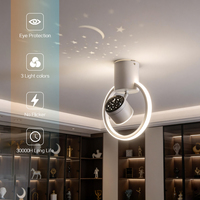 Plafonnier LED Corridor Starry Sky AC Mini en Fer 6000K 18W Projection Lumière Étoilée