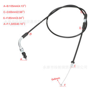 Câble d'accélérateur Jinrui 1020 pour moto tout-terrain GY6 150cc, pièce de rechange en acier, commande d'embrayage - Product Image 2