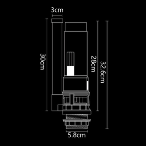 BJ-1412 kép <span class=keywords><strong>Flush</strong></span> nhà vệ sinh van Fill ABS POM Phễu thoát nước Phụ Kiện Đầy đủ phụ kiện phòng tắm Tank phạm vi tuôn ra van làm bằng nhựa - Product Image 3