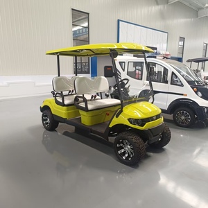 Carrito de Golf Eléctrico Personalizado Multicolor Amarillo Limón para 4 Pasajeros - Product Image 2