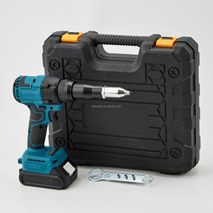 Pistola Remachadora Eléctrica Automática Inalámbrica, Remachadora de Tuercas de Litio, Máquina Remachadora, Batería, Bobina TY OEM, Pistola de Clavos, 2 en 1, 21V, 1/2 pulgadas