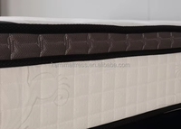 Matelas à ressorts en mousse haute densité OEM 5*6 Topper Matelas à ressorts ensachés pour hôtel en gel de latex à mémoire de forme