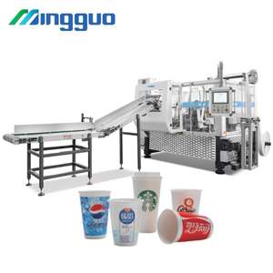 Máquina para Hacer Vasos de Papel Horizontales de Alta Velocidad, Vasos de Papel de 16 oz y 22 oz para <span class=keywords><strong>Starbucks</strong></span> - Product Image 1