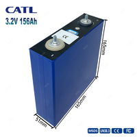Оригинальная призматическая литиевая батарея CATL LiFePO4 3.2В 156Ач с глубоким циклом разряда, срок службы более 3000 циклов, для ESS, электромобилей и солнечных систем