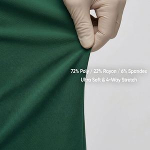 Uniformes Médicos para Spa Dental, Conjuntos de Uniformes Quirúrgicos para Enfermeras, 72% Poliéster, 22% Rayón, 6% Elastano, Uniformes Personalizados - Product Image 3