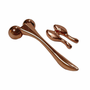 ไม้พายสำหรับนวดที่นวดครีมตาสีทองช้อนมาส์กหน้าทำจากโลหะแบบกำหนดเองได้หรูหรา - Product Image 4