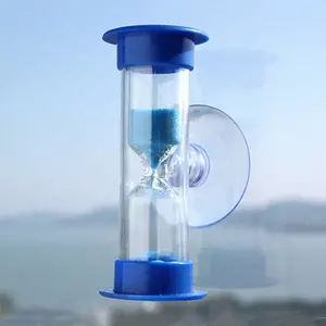 Five minute sand timer shower hourglass with suction cup