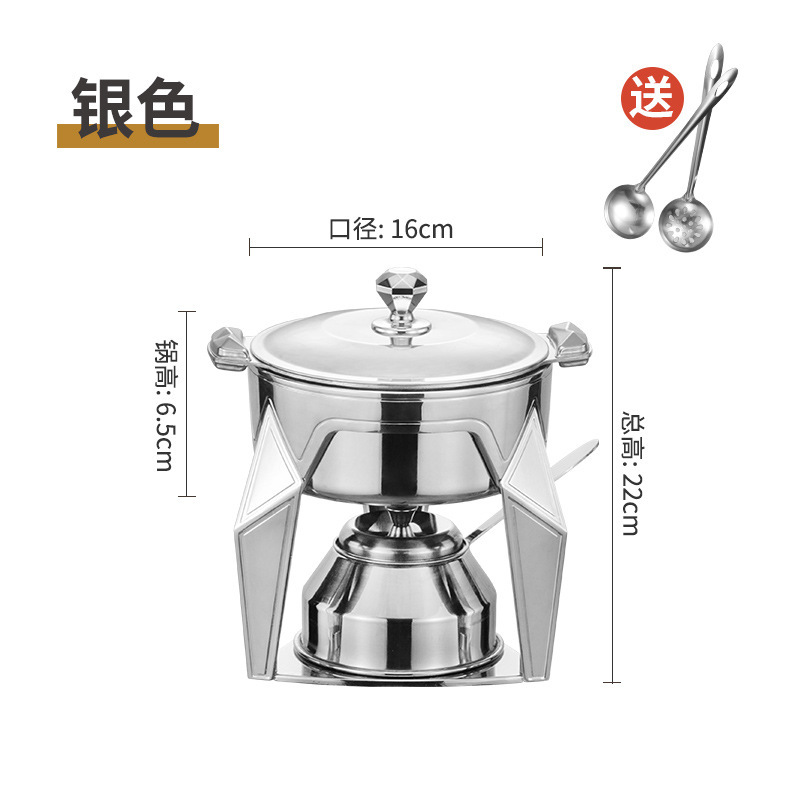 Diamond-shaped silver