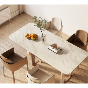 Losa de mármol blanco Calacatta de lujo brillante, Impresión de <span class=keywords><strong>Roma</strong></span>, patrón de red de oro marrón, losa de mármol para suelo de pared - Product Image 5