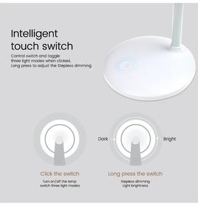 <b>Desk</b> Lamp Student Led Eye-Protection Reading Lamp USB Rechargeable Desktop Electrodeless Dimming <b>Small</b> Night Lamp - Product Image 3