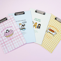 Porte-documents A4 personnalisé en carton avec motifs amusants de chats et chiens, idéal pour étudiants et bureau, support de documents LEBORN imprimé CMJN