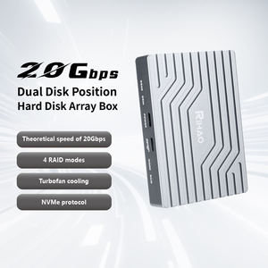 Itgz แบบคู่ HDD Enclosure Type C M.<span class=keywords><strong>2</strong></span> NVMe USB 3.<span class=keywords><strong>2</strong></span> 4TB สี่โหมด rald array Span RAID 0 RAID1 JBOD 20Gbps ชิป JMS586R - Product Image 5