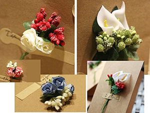 Artificial Flower Stamen <b>Wire</b> Stem Handmade Graduation Mother's Day DIY Wreath Wedding Box Decoration Environment-Friendly - Product Image 6