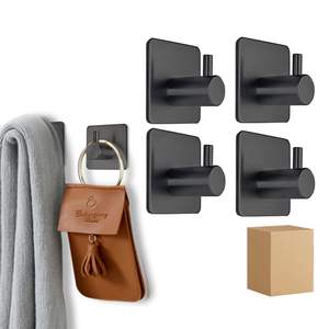 Phòng tắm treo tường nhiệm vụ nặng nề tường móc thép không gỉ dính khăn móc - Product Image 1