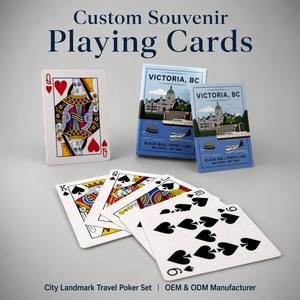 Cartes à Jouer et Cartes de <span class=keywords><strong>Tarot</strong></span> Souvenirs Personnalisés OEM ODM - Cartes de Voyage Portables sur le Thème des Sites Touristiques Urbains avec Logo Personnalisé et Coffret Cadeau - Product Image 2
