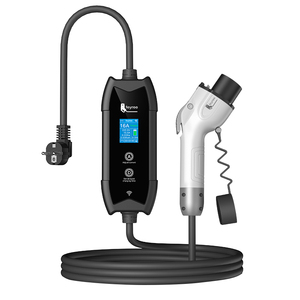 New Feyree Portable <b>EV</b> Fast <b>Charger</b> 3.5kW 16A Home Outdoor Use 1.8 Inch LED Display Temp Protection 5m Charging <b>Cable</b> - Product Image 1