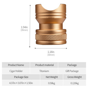Portasigarette da viaggio portatile con personalità in metallo portasigari in lega di moda supporto per Mini <span class=keywords><strong>Cigar</strong></span> - Product Image 4
