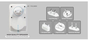 Xinhui AG-9621 AC Chuông cửa không dây không thấm nước 150m phạm vi 1 nút + 1Receiver điều khiển từ xa thông minh cửa Chuông không dây chuông cửa - Product Image 6