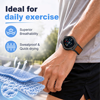 Bracelets de montre en nylon tissé officiels OEM en gros, remplacement de bracelets de sport, accessoires pour Hume Band 2.0
