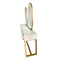 Mobilier et équipement de salon de coiffure, poste de coiffage pour barbier, station miroir double face