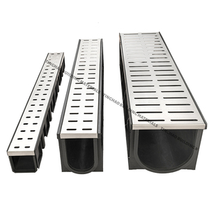 Sistema di Drenaggio a U in Plastica Nera con Uscita Laterale <span class=keywords><strong>per</strong></span> Uso Esterno a Lungo Termine - Product Image 5