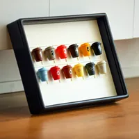 Cadre photo en bois massif de 3 cm de profondeur, coins arrondis, cadre d'affichage 3D pour œuvres d'art, souvenirs et décoration intérieure